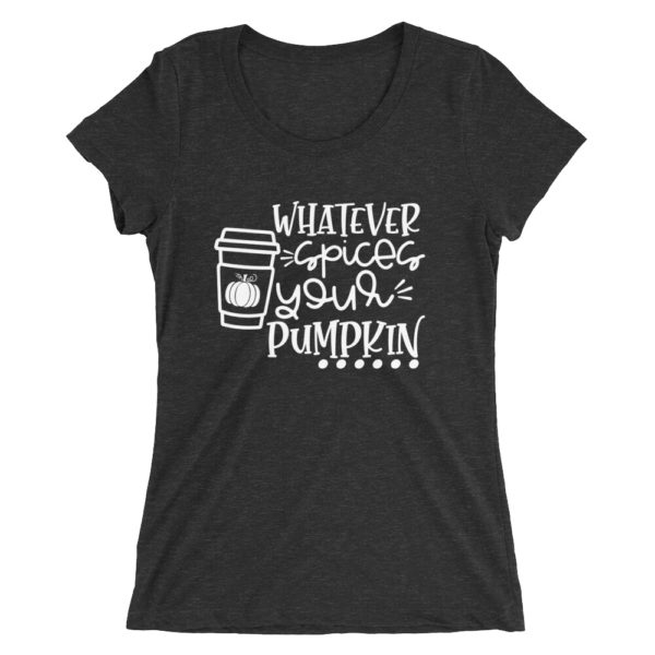 Spices Pumpkin Ladies' Fitted Tee - Image 2