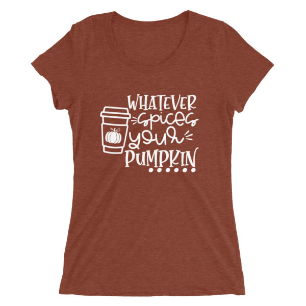 Spices Pumpkin Ladies' Fitted Tee - Image 4