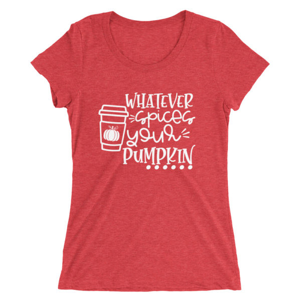 Spices Pumpkin Ladies' Fitted Tee - Image 5