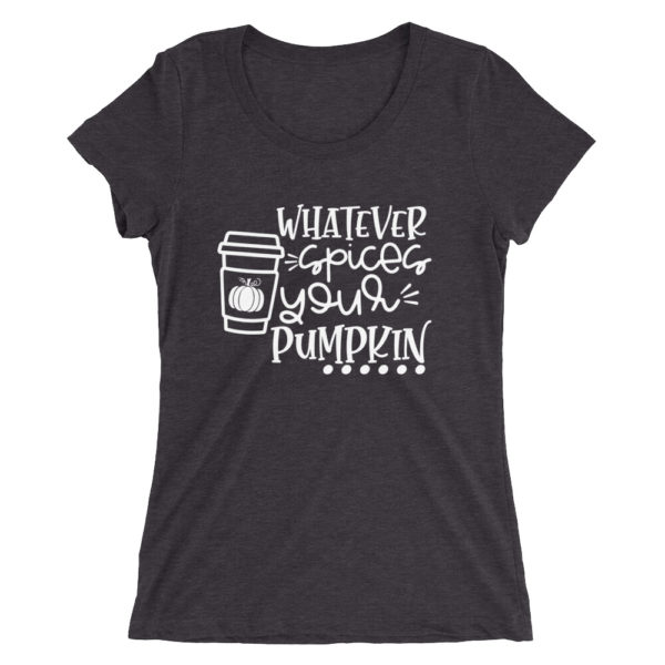 Spices Pumpkin Ladies' Fitted Tee - Image 3