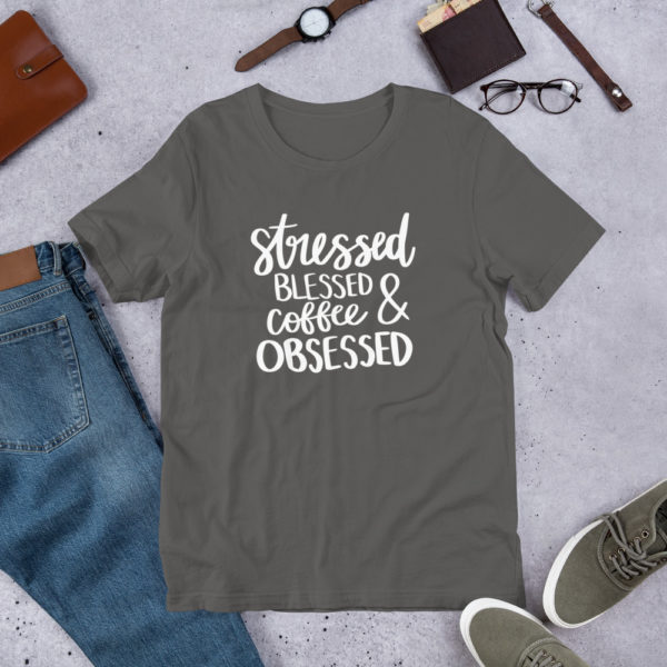 Coffee Obsessed Short-Sleeve Unisex T-Shirt - Image 5