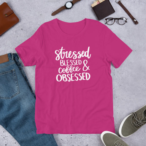 Coffee Obsessed Short-Sleeve Unisex T-Shirt - Image 4