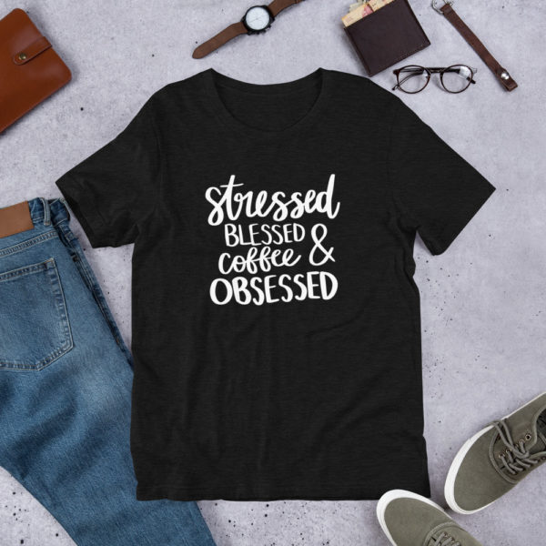 Coffee Obsessed Short-Sleeve Unisex T-Shirt - Image 3