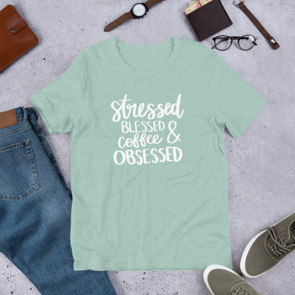 Coffee Obsessed Short-Sleeve Unisex T-Shirt - Image 8