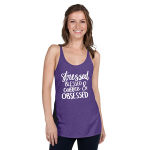 Coffee Obsessed Women's Racerback Tank